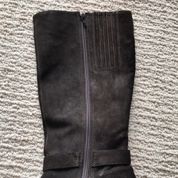 Clark’s Brown Suede Zip Boots 9.5 - Picture 5 of 13